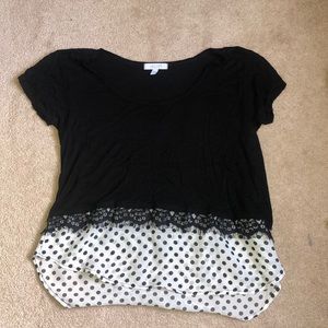 DELIAS Black and Polka-Dot Tee